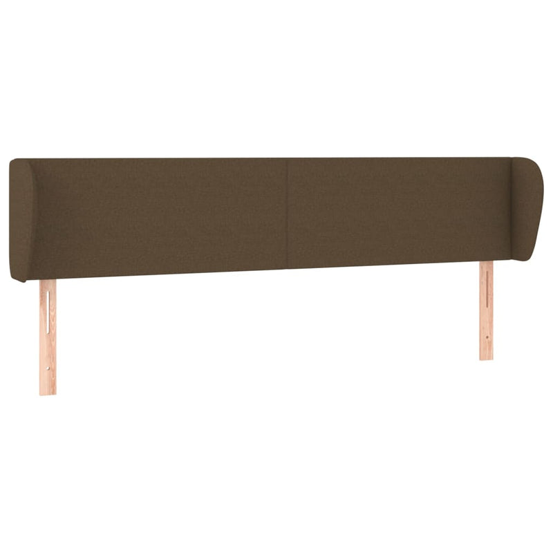 vidaXL sötétbarna szövet fejtámla 163x23x78/88 cm