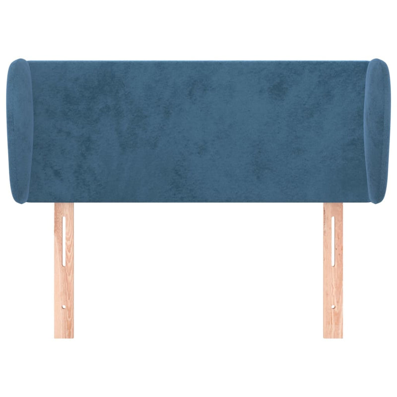 vidaXL sötétkék bársony fejtámla 103x23x78/88 cm
