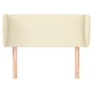 vidaXL krémszínű műbőr szárnyas fejtámla 83x23x78/88 cm