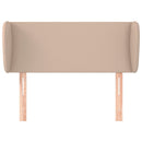 vidaXL cappuccino műbőr szárnyas fejtámla 103x23x78/88 cm