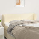 vidaXL krémszínű műbőr szárnyas fejtámla 147x23x78/88 cm
