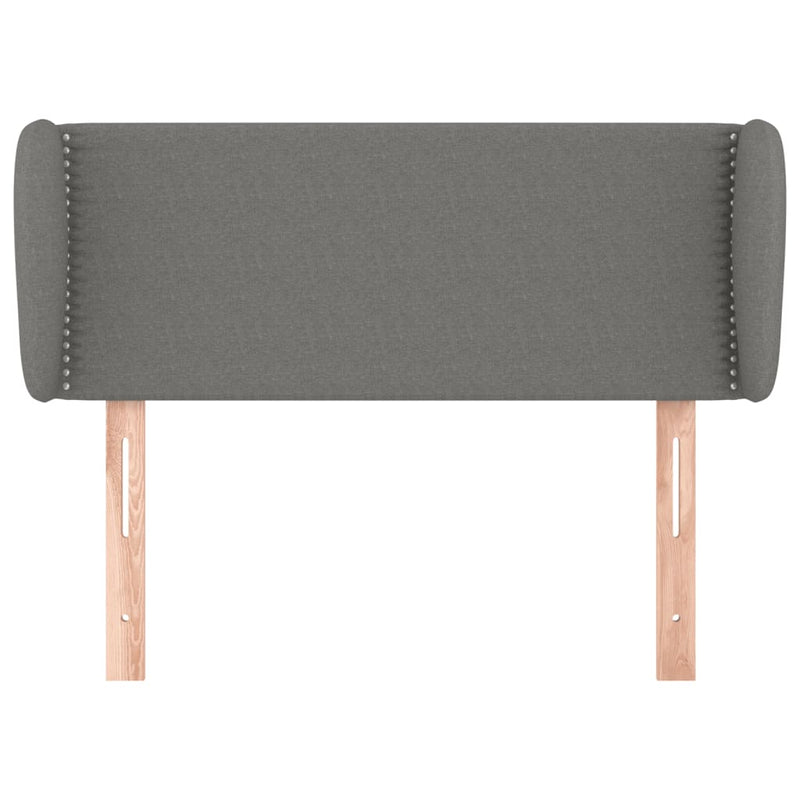 vidaXL sötétszürke szövet fejtámla szárnyakkal 83x23x78/88 cm