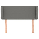 vidaXL sötétszürke szövet fejtámla szárnyakkal 93x23x78/88 cm