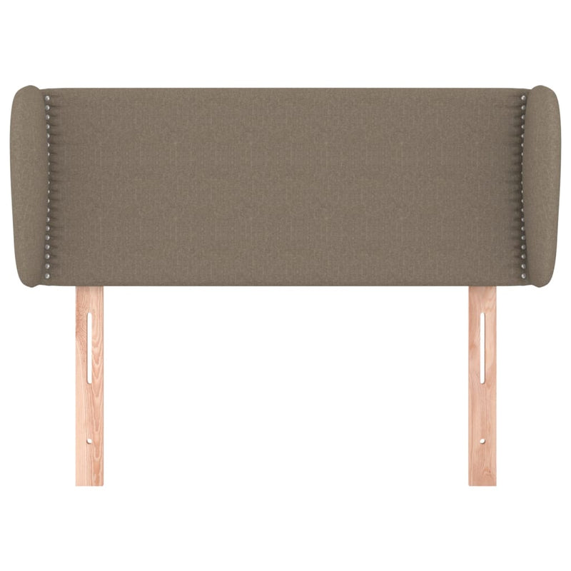 vidaXL tópszínű szövet fejtámla szárnyakkal 93x23x78/88 cm