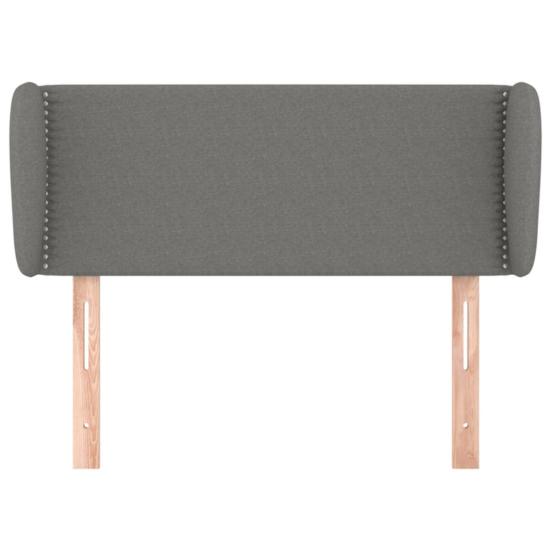 vidaXL sötétszürke szövet fejtámla szárnyakkal 103x23x78/88 cm