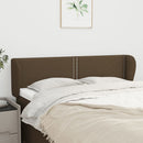 vidaXL sötétbarna szövet fejtámla 147x23x78/88 cm
