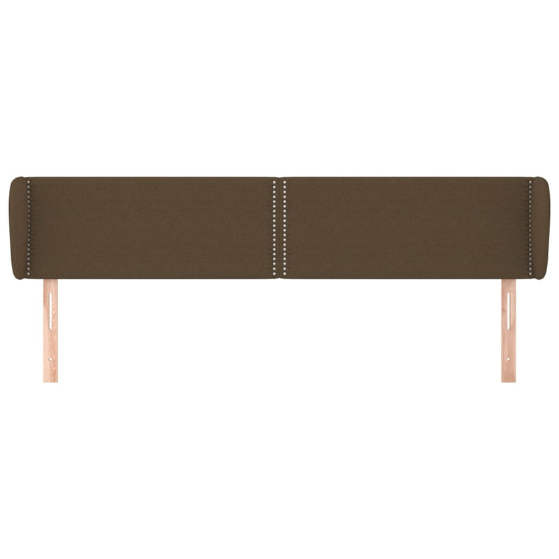 vidaXL sötétbarna szövet fejtámla 163x23x78/88 cm
