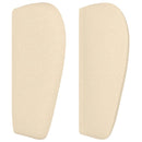 vidaXL krémszínű szövet fejtámla 203x23x78/88 cm