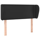 vidaXL fekete műbőr szárnyas fejtámla 83x23x78/88 cm