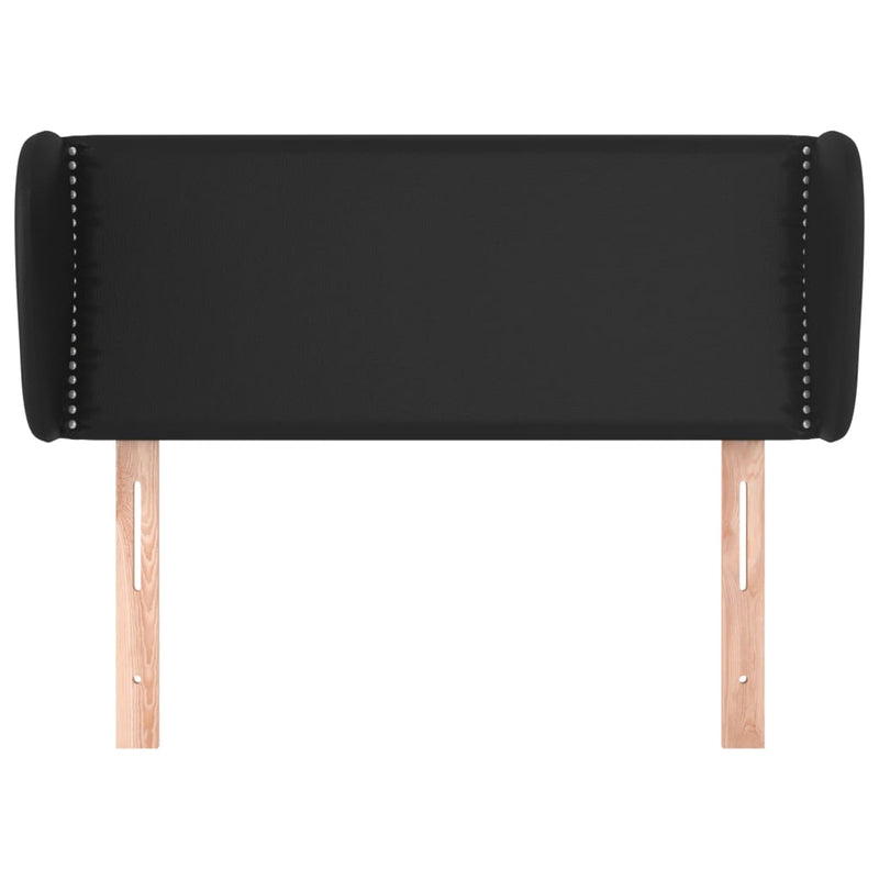 vidaXL fekete műbőr szárnyas fejtámla 83x23x78/88 cm