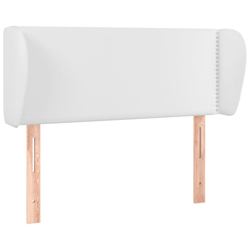 vidaXL fehér műbőr szárnyas fejtámla 83x23x78/88 cm