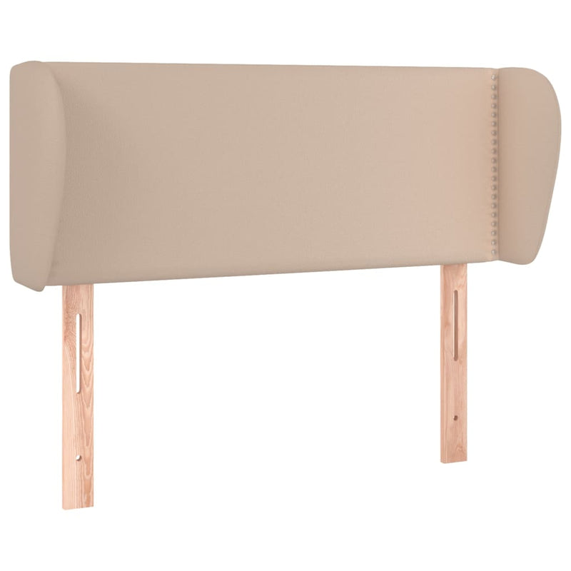 vidaXL cappuccino műbőr szárnyas fejtámla 83x23x78/88 cm