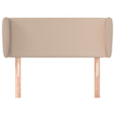 vidaXL cappuccino műbőr szárnyas fejtámla 83x23x78/88 cm