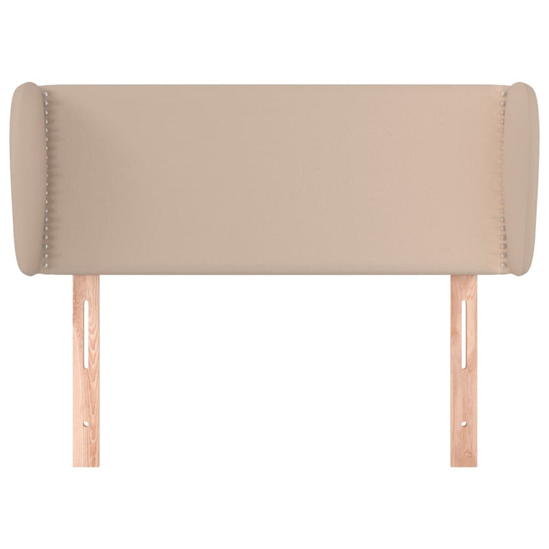 vidaXL cappuccino műbőr szárnyas fejtámla 83x23x78/88 cm