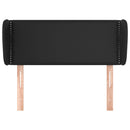 vidaXL fekete műbőr szárnyas fejtámla 103x23x78/88 cm