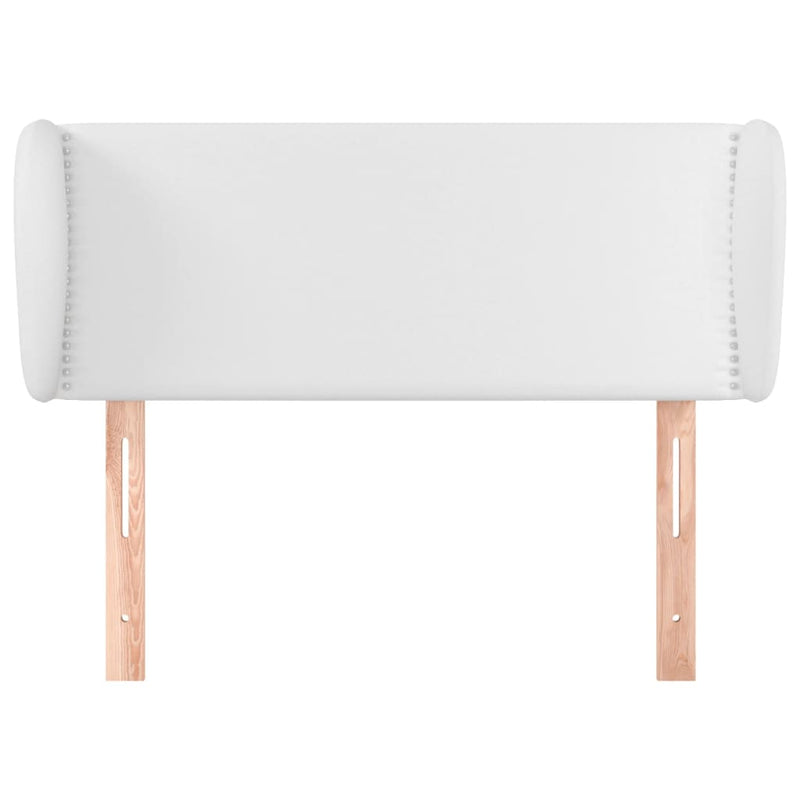 vidaXL fehér műbőr szárnyas fejtámla 103x23x78/88 cm