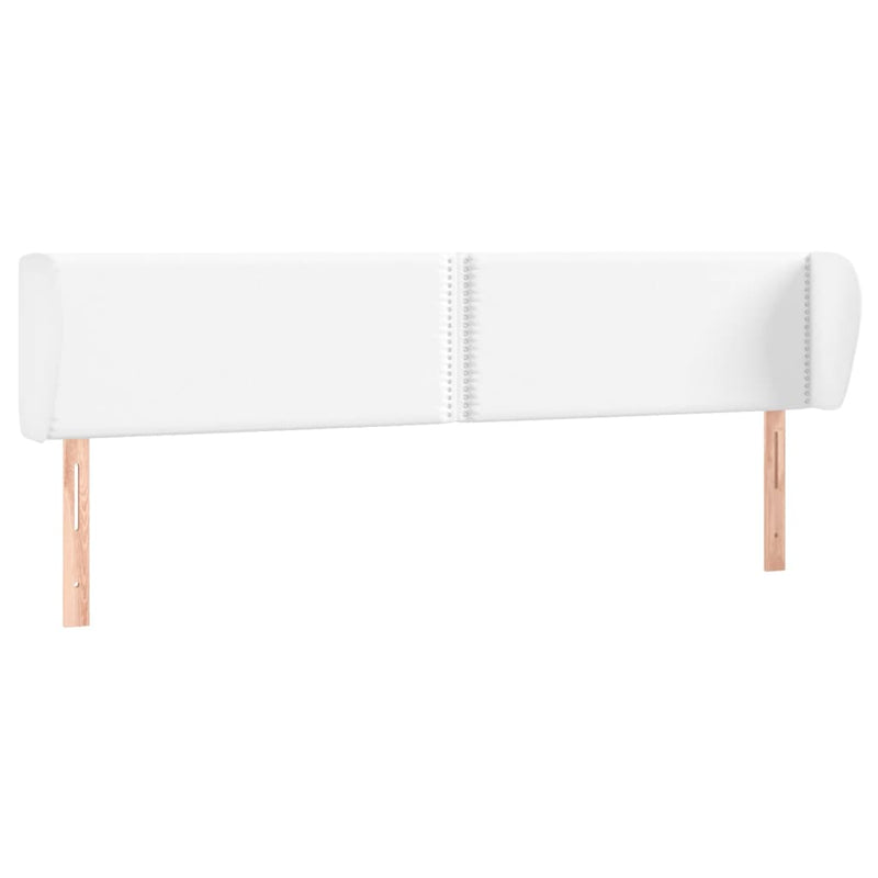 vidaXL fehér műbőr szárnyas fejtámla 163x23x78/88 cm