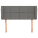vidaXL sötétszürke szövet fejtámla szárnyakkal 83x23x78/88 cm