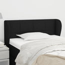 vidaXL fekete szövet fejtámla szárnyakkal 93x23x78/88 cm