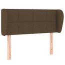 vidaXL sötétbarna szövet fejtámla 93x23x78/88 cm