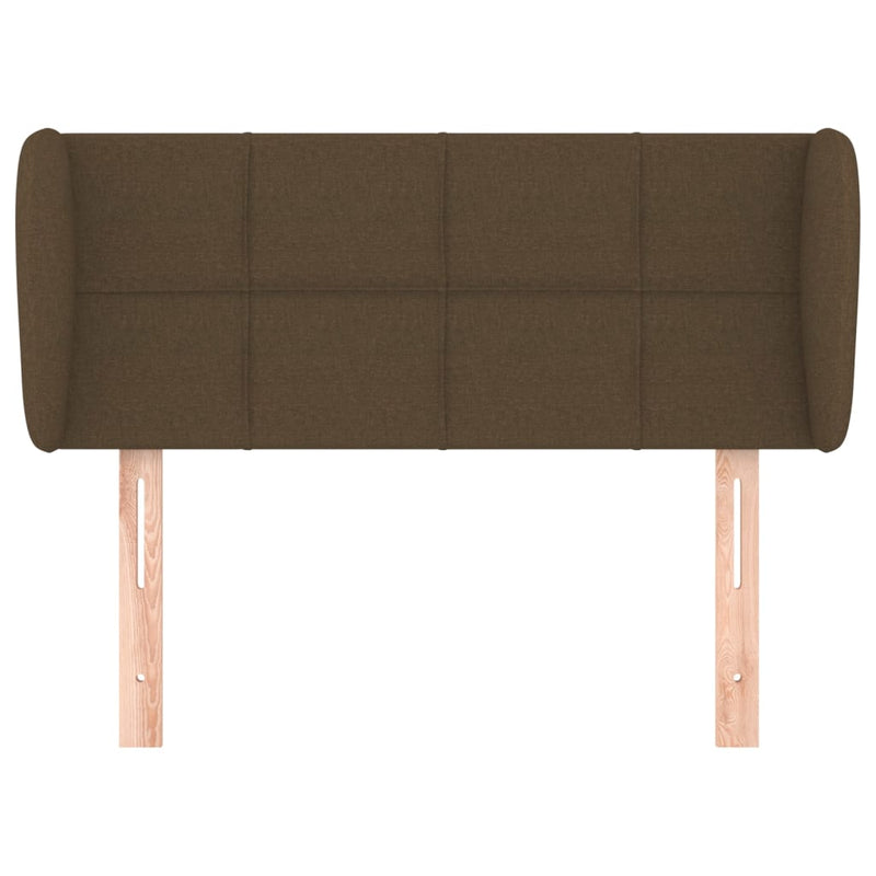 vidaXL sötétbarna szövet fejtámla 103x23x78/88 cm