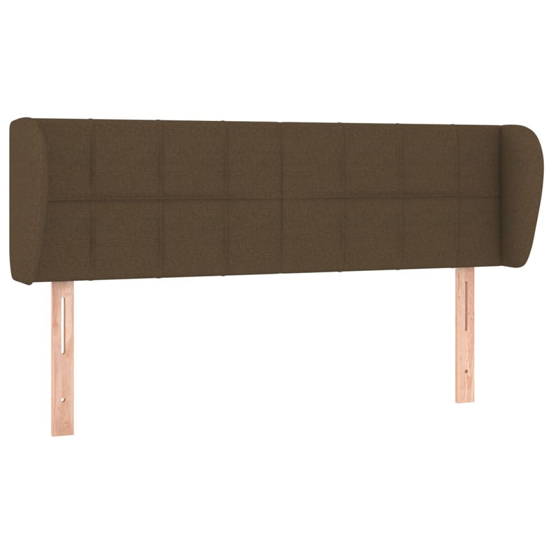 vidaXL sötétbarna szövet fejtámla 147x23x78/88 cm