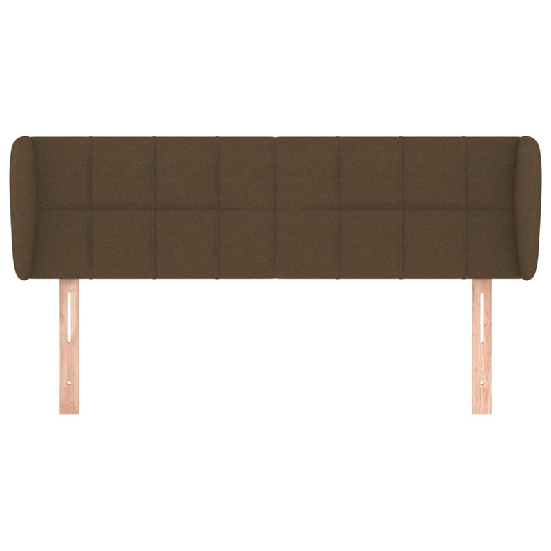 vidaXL sötétbarna szövet fejtámla 147x23x78/88 cm