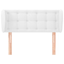 vidaXL fehér műbőr szárnyas fejtámla 83x23x78/88 cm