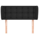 vidaXL fekete műbőr szárnyas fejtámla 93x23x78/88 cm