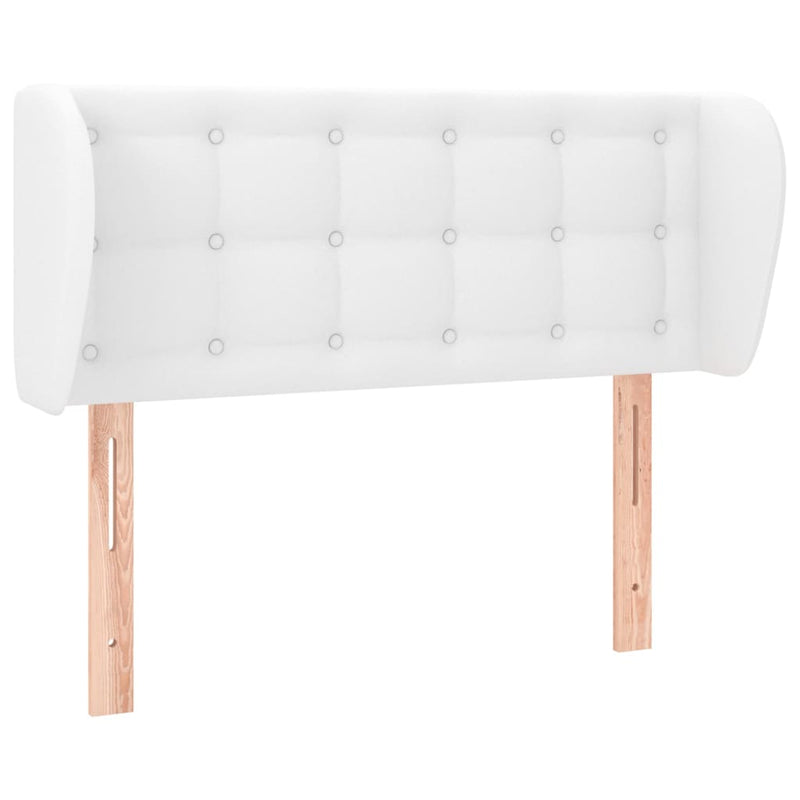 vidaXL fehér műbőr szárnyas fejtámla 93x23x78/88 cm