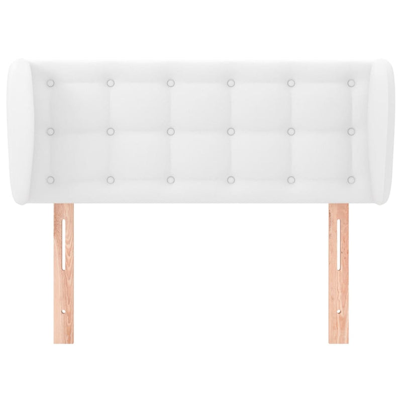 vidaXL fehér műbőr szárnyas fejtámla 93x23x78/88 cm