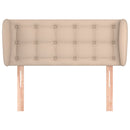 vidaXL cappuccino műbőr szárnyas fejtámla 93x23x78/88 cm