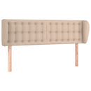 vidaXL cappuccino műbőr szárnyas fejtámla 147x23x78/88 cm