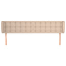 vidaXL cappuccino műbőr szárnyas fejtámla 163x23x78/88 cm