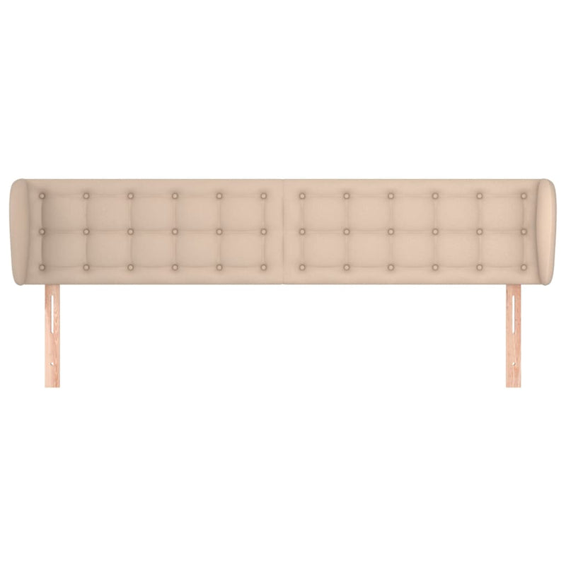 vidaXL cappuccino műbőr szárnyas fejtámla 203x23x78/88 cm