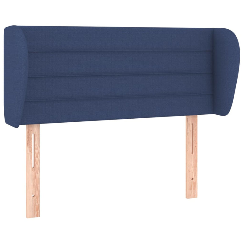 vidaXL kék szövet fejtámla 83x23x78/88 cm