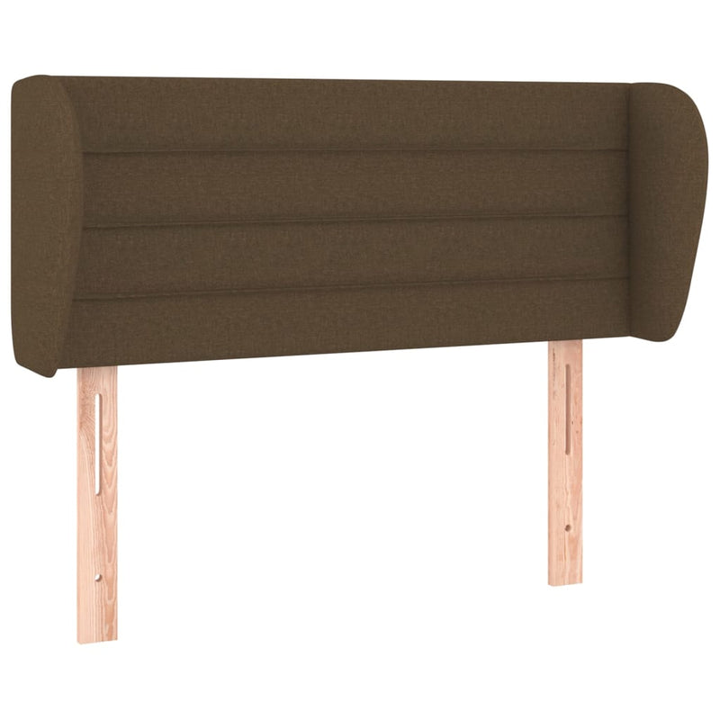 vidaXL sötétbarna szövet fejtámla 93x23x78/88 cm