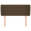 vidaXL sötétbarna szövet fejtámla 93x23x78/88 cm