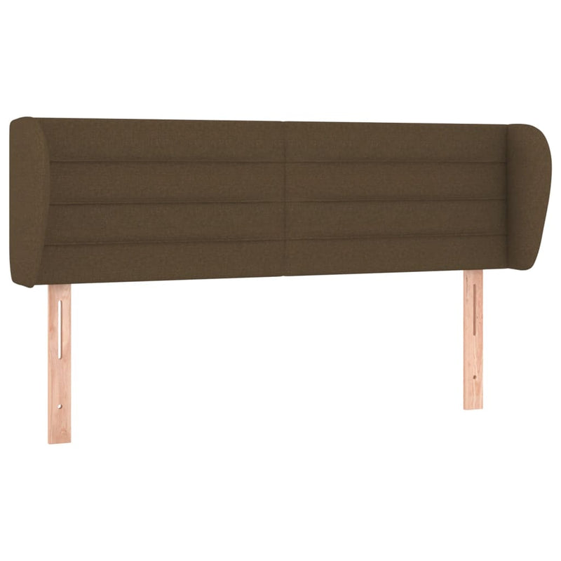 vidaXL sötétbarna szövet fejtámla 147x23x78/88 cm