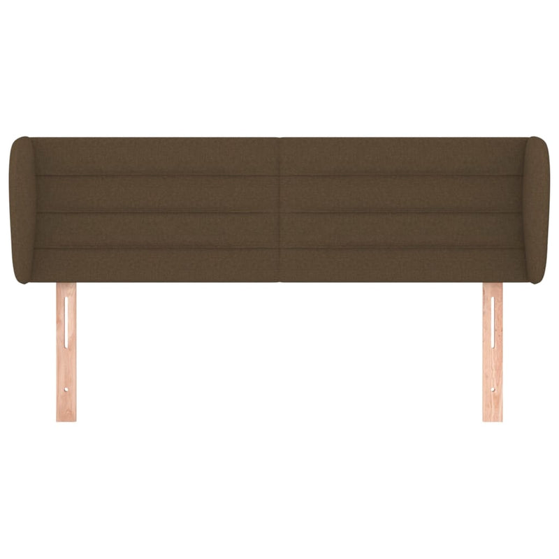 vidaXL sötétbarna szövet fejtámla 147x23x78/88 cm