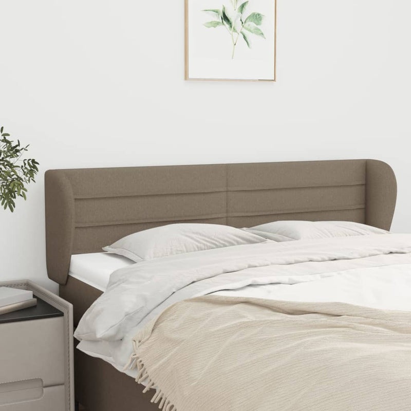 vidaXL tópszínű szövet fejtámla 147x23x78/88 cm