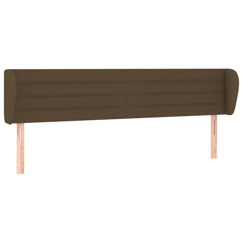 vidaXL sötétbarna szövet fejtámla 183x23x78/88 cm