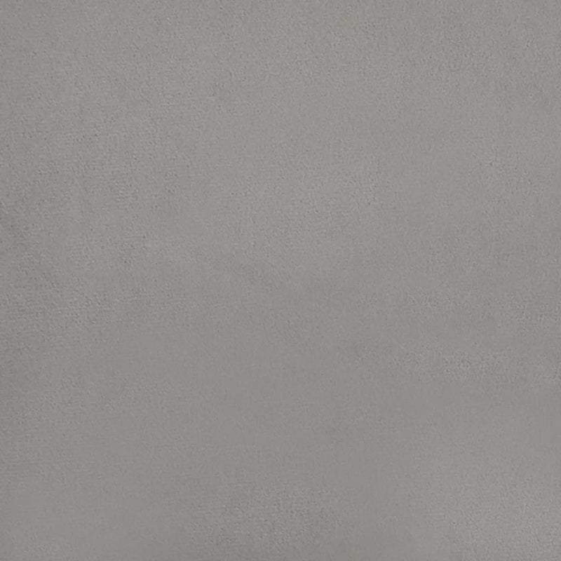 vidaXL világosszürke bársony fejtámla szárnyakkal 147x23x78/88 cm