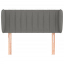 vidaXL sötétszürke szövet fejtámla szárnyakkal 83x23x78/88 cm
