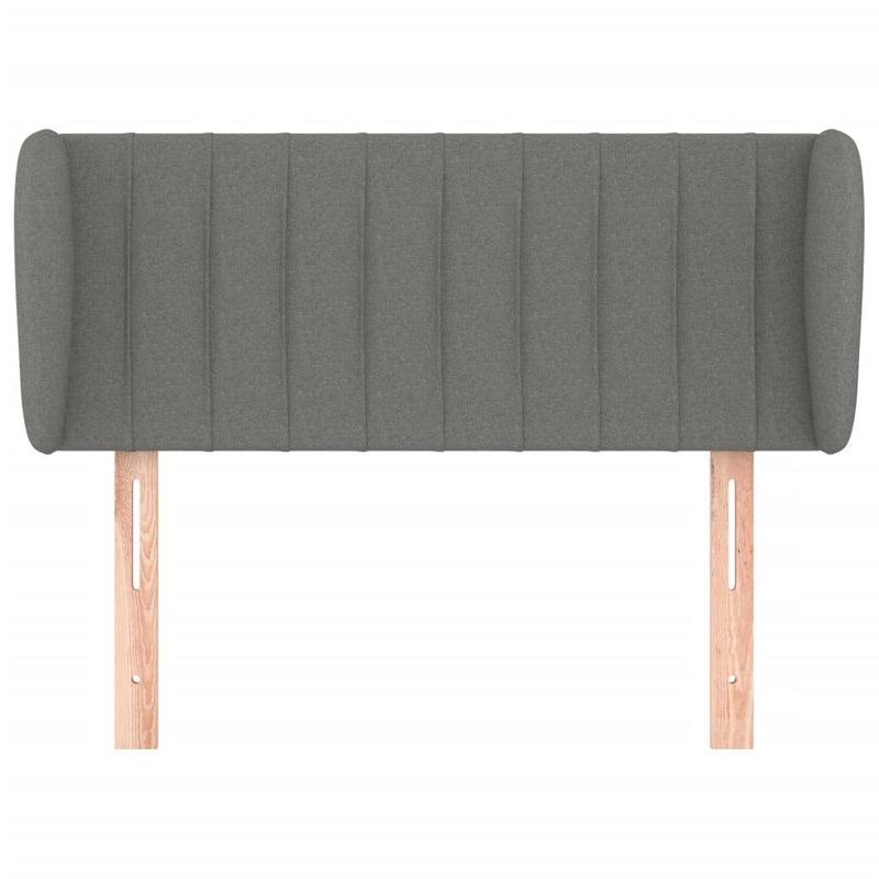 vidaXL sötétszürke szövet fejtámla szárnyakkal 83x23x78/88 cm