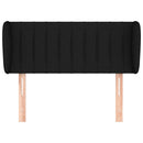 vidaXL fekete szövet fejtámla szárnyakkal 93x23x78/88 cm