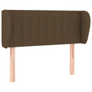 vidaXL sötétbarna szövet fejtámla 93x23x78/88 cm