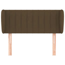 vidaXL sötétbarna szövet fejtámla 93x23x78/88 cm