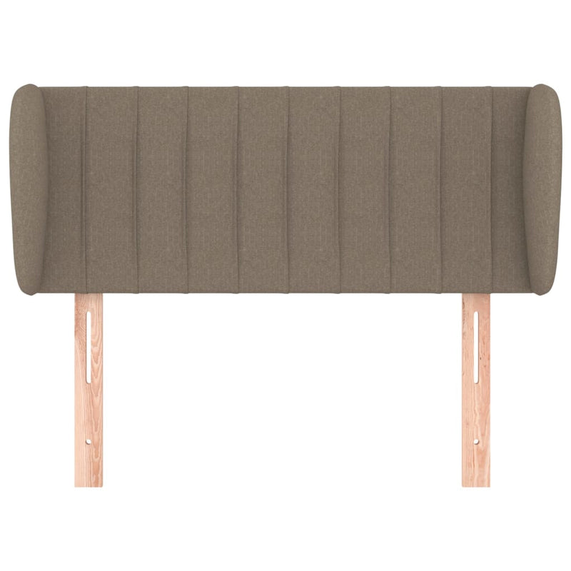 vidaXL tópszínű szövet fejtámla szárnyakkal 93x23x78/88 cm