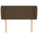 vidaXL sötétbarna szövet fejtámla 103x23x78/88 cm